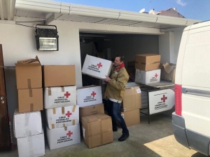 DELEGAÇÃO DA CRUZ VERMELHA PORTUGUESA DE ESPINHO APOIA EM CENTRO DE ACOLHIMENTO PROVISÓRIO COVID-19